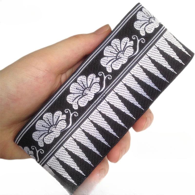 5cm Width 7Yard Vintage Ethnic Embroidery Style Ribbon DIY Clothes Bag Accessories Embroidered Applique Sewing Craft Fabric