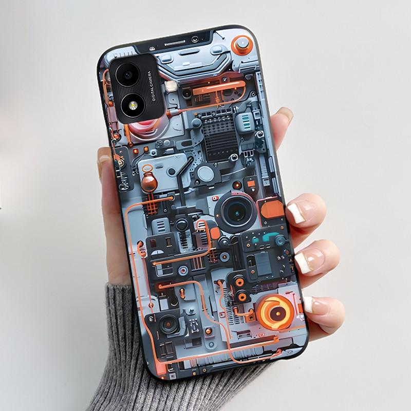 Casing For TCL 305i 5164D Phone Case Aesthetic Luxury Cute Cool Boys Girls Soft silicone Protective Back Cover Black TPU Shell