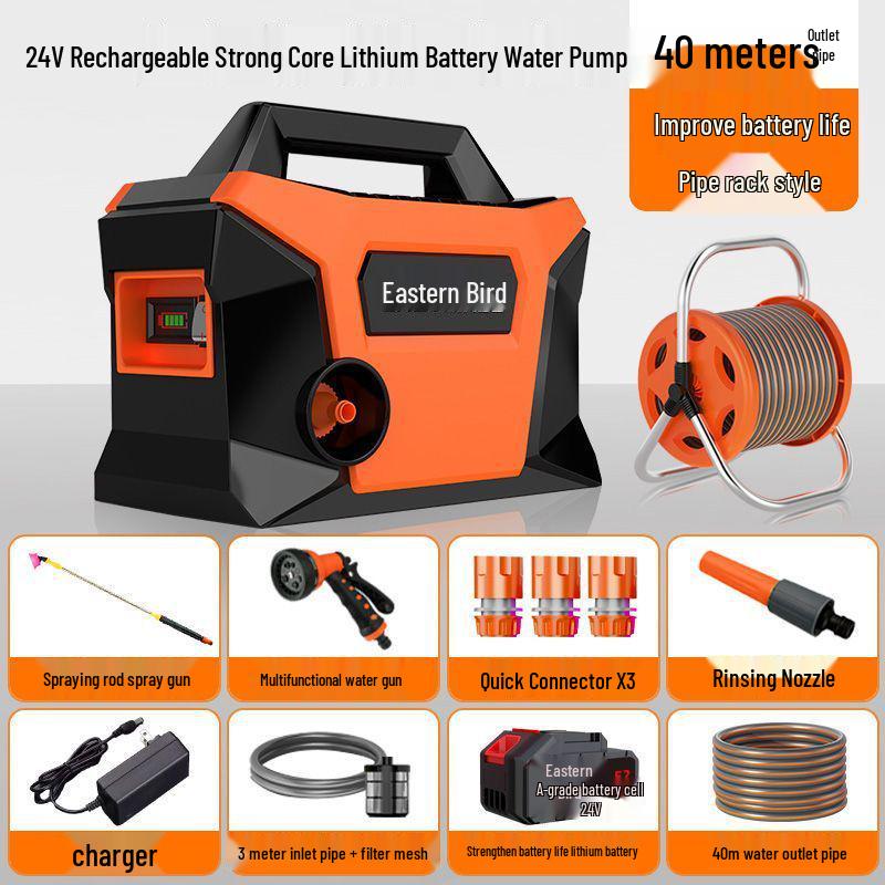 Rechargeable Automatic Water Pump for Vegetable Patch Irrigation - Ideal for Rural and Outdoor Use