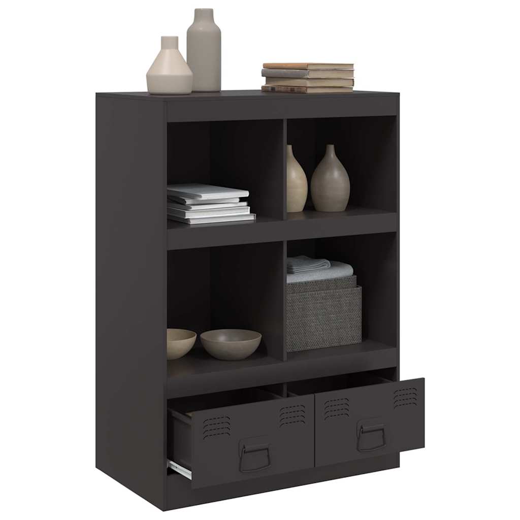 Highboard Black 67 x 39 x 95 cm Steel