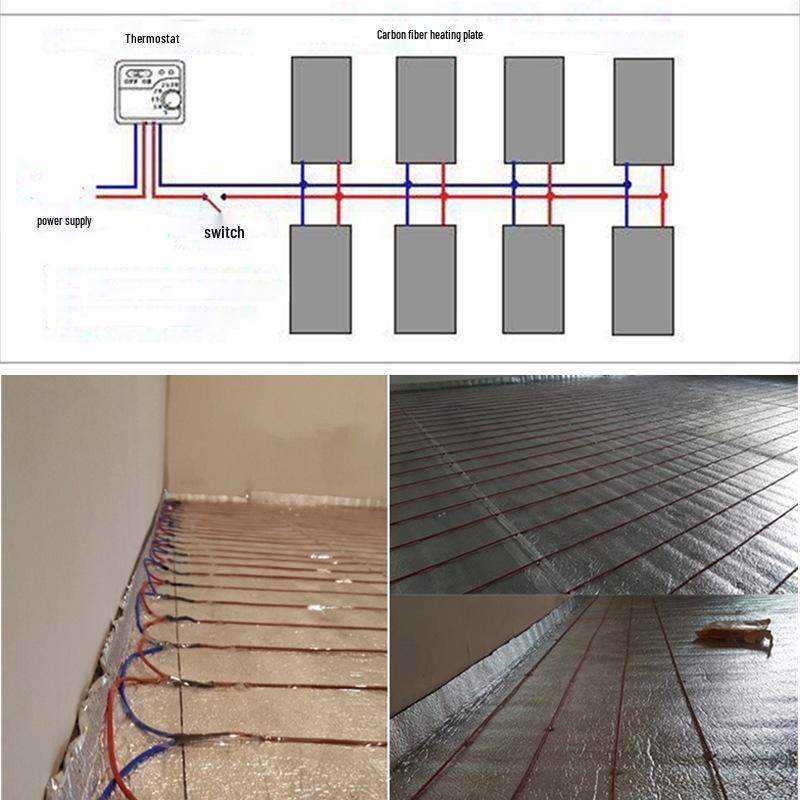 Электрический нагревательный провод из углеродного волокна 12K для подогрева пола, одеял и инкубаторов