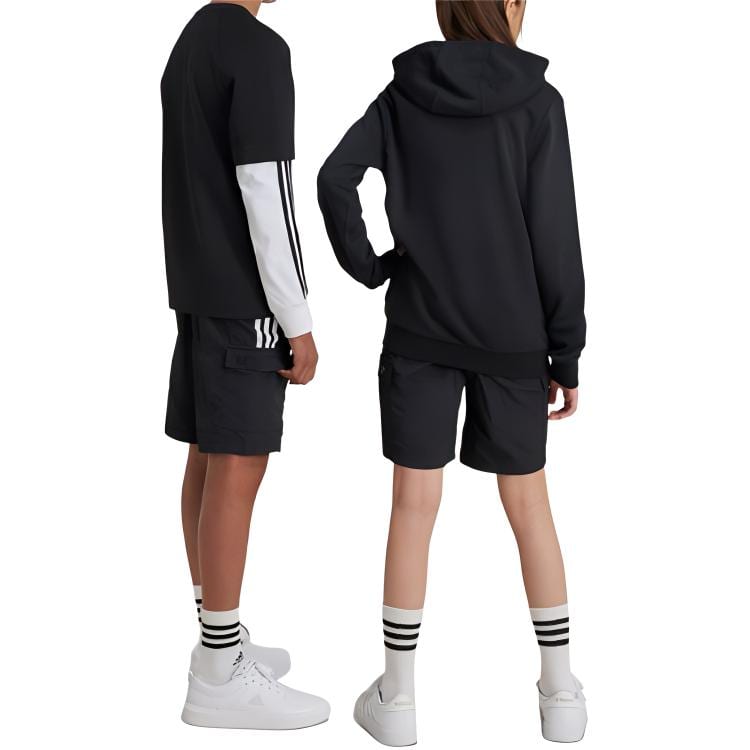 adidas Уличные повседневные брюки для подростков Черные IV7050