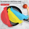 Silicone Drainer for Pots Pans Bowls Reusable Universal Filter Pasta Spaghetti Ground Beef Grease Vegetables Kitchen Essential