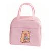 Cartoon Cute Capybara Print Insulated Lunch Bags  Portable Thermal Lunch Tote Bags Picnic Food Preservation Lunch Box Bag