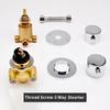 Split Type Thermostatic Shower Cabin Faucet Tap Shower Bath Brass Mixer Diverter 2/3/4/5 Output  Screw Thread Or Intubation