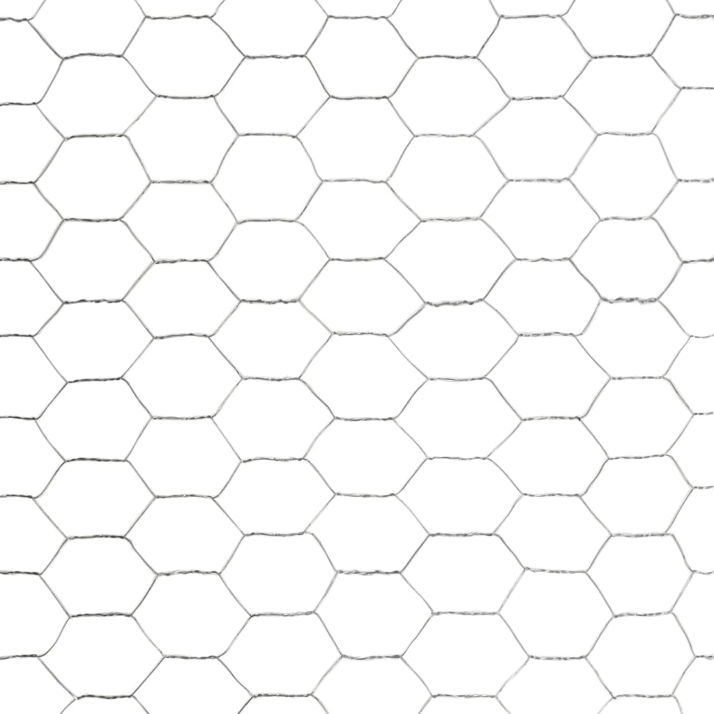 Galvanized Steel Wire Mesh 25 x 1.2 m Silver