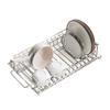 304 Stainless Steel Adjustable Sink Rack Kitchen Expandable Dish Drying Shelf With Cutlery Plate Holder