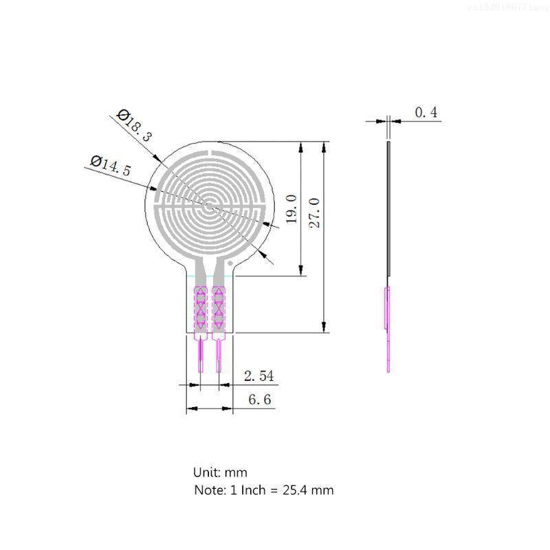 Multifunctional Force RP-C18.3-ST Flexible Thin Film Pressure R7UB