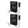 Reptile Fan with Powerful Dehumidifier with Installation Clamp, Versatile And Quiet Humidity Gauge for Geckos