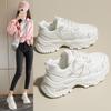 Platform Women's Shoes Heighten Fashion Dad Shoes Women's 2025 Autumn Running Shoes Breathable Sports Shoes Trend Student Single Shoes