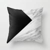 Nordic Style Black White Geometric Pillow Office Sofa Living Room Bed Headrest Car Sleeping Pillowcase Customizable Pp Cotton