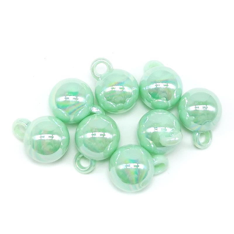 Креативный волшебный цвет, подвесной браслет с отверстием, ожерелье, акриловые серьги, изготовление аксессуаров своими руками, материал, 10 шт., бусины ручной работы, 14 мм, модный орнамент