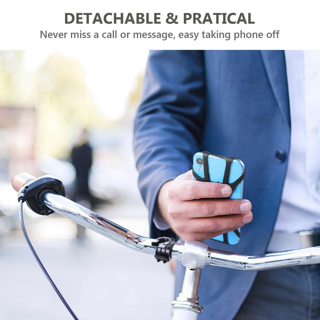 Bike Mobile Phone Bracket Cell Phone Silicone Mount Holder GPS Motorcycle Mtb Bike Bicycle 360 Rotation