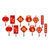 12pcs/set Hangable New Year Bonsai Hanging Tag Gift Box Decoration Hanging Tag  Chinese New Year