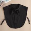 Fashion White Fake Collar Women Detachable Collars Black Woman False Collar Lace Removable Half Shirts Tie Top Collars Decor