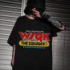 WSQK The Squawk 94.5 FM Футболка Мужская Женская Харадзюку Короткий Рукав Круглый Вырез Повседневная Рубашка Подарок