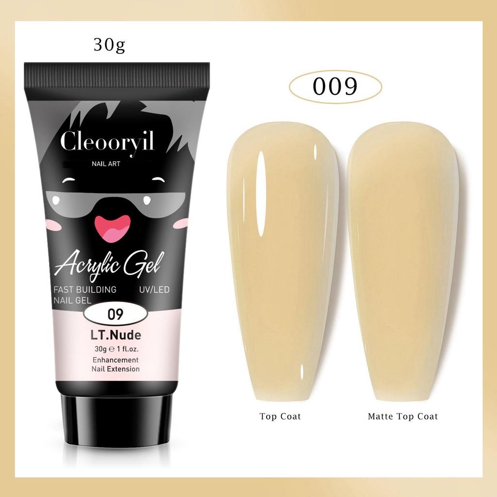 УФ Твердый Гель для Наращивания Ногтей, 15 мл - Быстрый Кристаллический Гель для Быстрого Нанесения