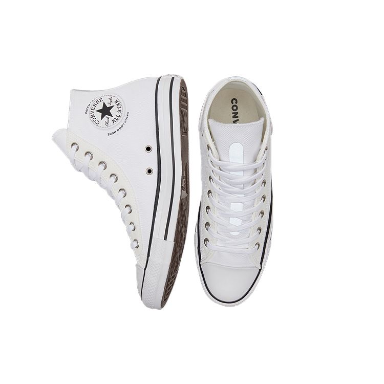 Converse Chuck Taylor All Star Comfortable Versatile Casual High-Top Canvas Shoes Unisex Sneakers White 169823C