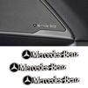 AAVN1 3D Aluminum Car Audio Speaker Decorate Badge Sticker Accessories For Mercedes Benz AMG A B C S Class CLA GLB W108 W124 W126 W140