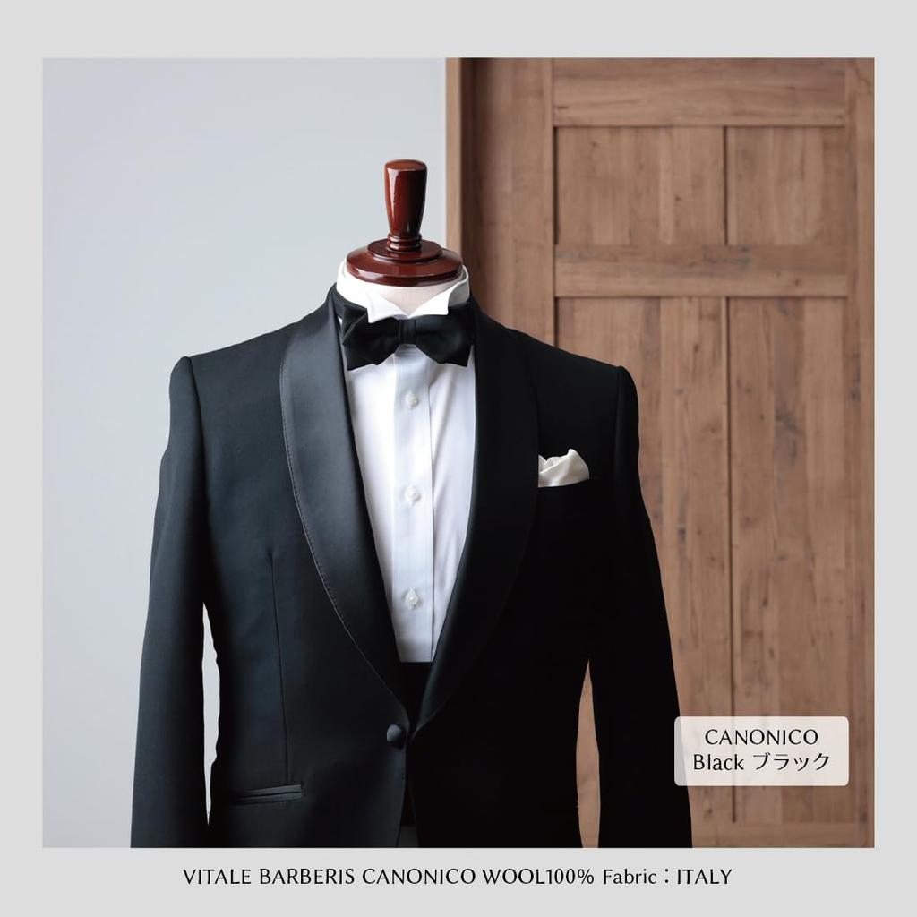 [Y&TAILOR] Галстук-бабочка, Шерсть, Canonico, Сделано в Японии, Формальный, Премиум-класс, Стильный, Подарок, Y&TAILOR (черный)