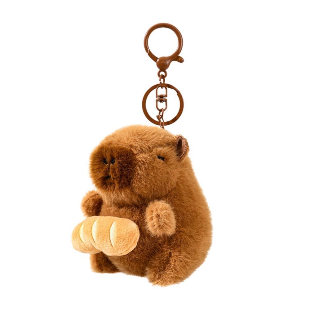 Bag Hanging Capybara Keychain Cute Plush Doll Lovely Capybara Key Pendant Jewelry Gift
