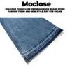 Moclose Ретро Стирка Усы Кошки Рваные Микро Клеш Широкие Джинсы Унисекс