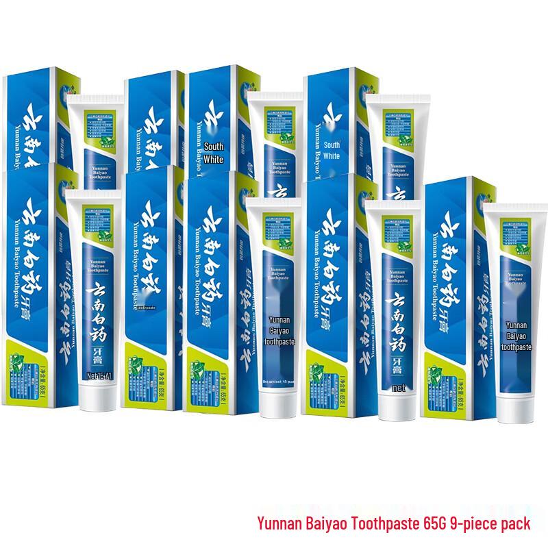 Освежающая зубная паста с мятой Yunnan Baiyao (9 x 65 г)