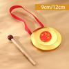 Kids Small Gong Traditional Chinese Percussion Instrument With Mallet Portable Brass Hand Gong For Holiday Celebration Office