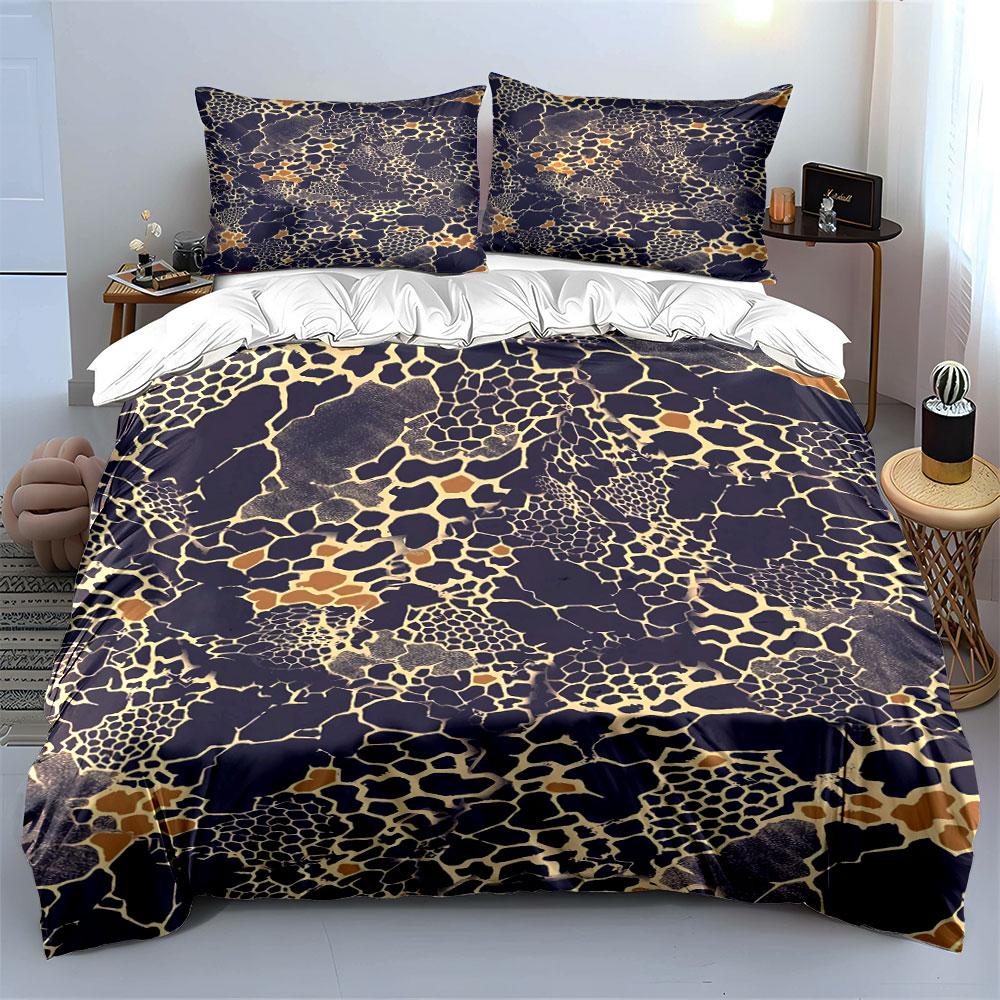 Abstract giraffe-like spots. Bedding sets Duvet cover sets Duvet covers Pillowcases(1 * Duvet Cover 2 * Pillowcases without duvet insert)