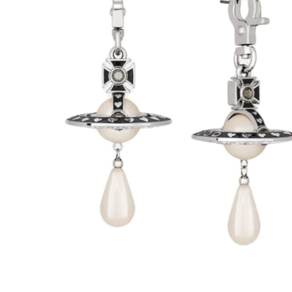 VIVIENNE WESTWOOD Серьги Женские Черные/Серебристые 62020181-02P740