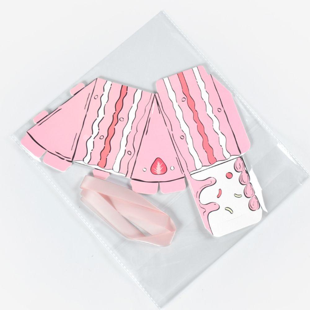 10PCS Paper Triangular Cake Shaped Gift Box Cartoon Combination Party Gift Packing Box DIY Birthday Party Favor Box Baby Shower
