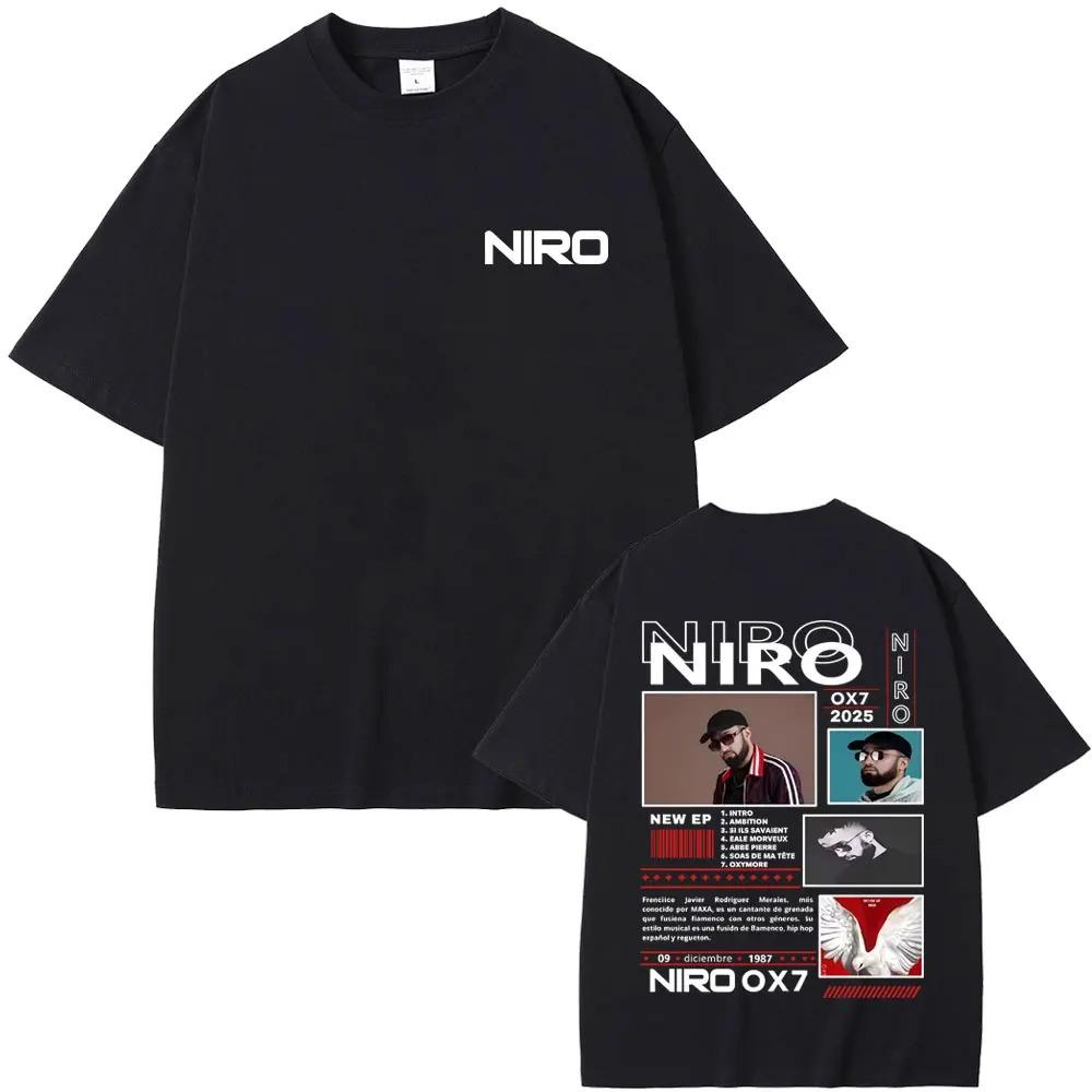 Hot Rapper Niro OX7 Album Graphic Tshirt Unisex Unisex Casual Cotton Vintage Male Hip Hop Fashion Pop Music Tshirts Streetwear