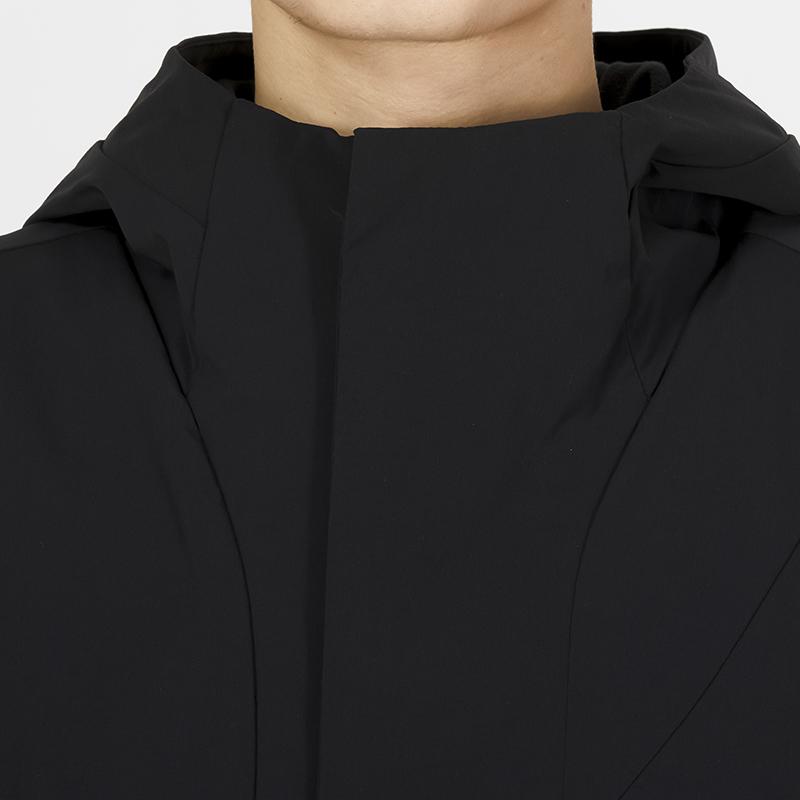 Adidas Мужская куртка с капюшоном на флисовой подкладке Essential, черная IK7681