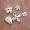 100 шт. Имитация ракушек, бежевые лепестки, цветок вишни, свободные бусины, сделай сам, украшения для ногтей, материалы ручной работы