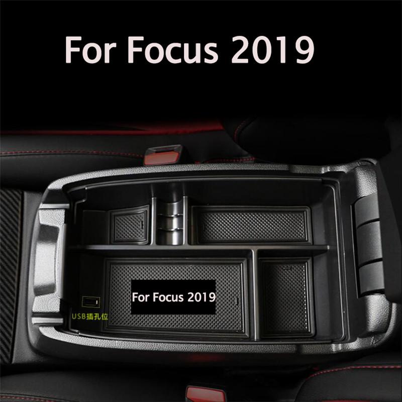 Car Accessories Armrest Box Storage Center Console Organizer Container Holder Box case For Ford Focus 4 MK4 car Styling
