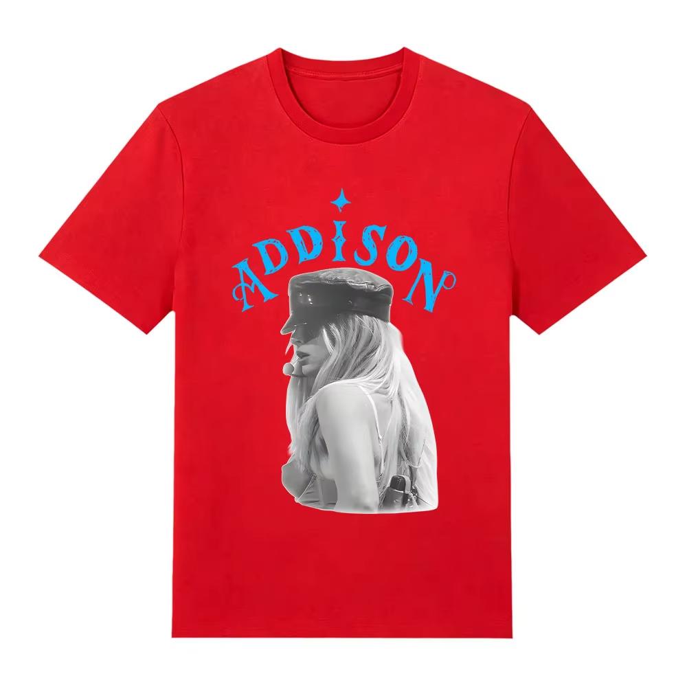 Summer I Got It Bad Tee Addison Rae Fashion Casual Printed T-shirt Unisex Harajuku Cotton Gothic Round T-shirt Hip Hop Streetwear Oversized T-shirt