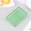 Прозрачный блестящий небольшой ящик для хранения Kpop Photo Mini Card Holder Flip Lid Photo Case Small Candle Candle Organizer
