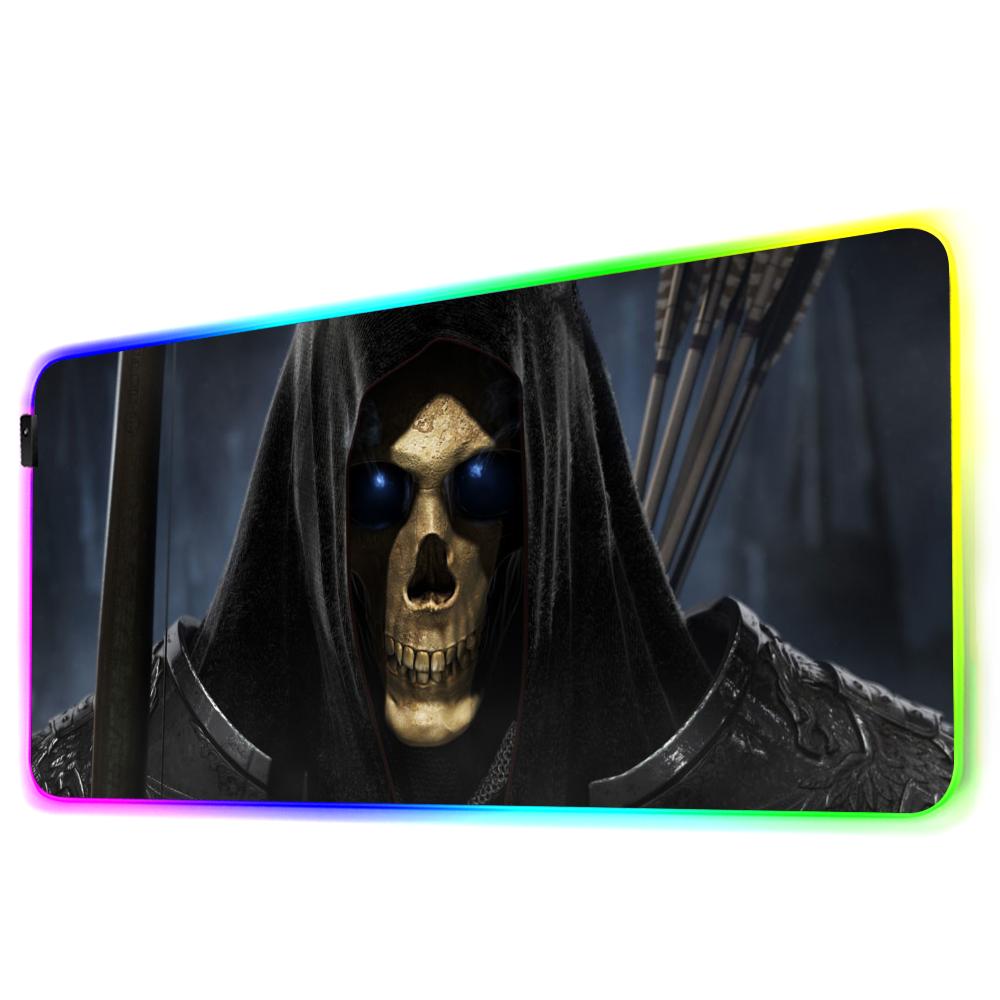 Коврик для мыши RGB Игровой коврик для мыши Большой светодиодный коврик Настольный коврик для ПК Светящийся коврик для мыши Большие коврики для клавиатуры Настольный ковер С