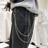 Unisex Multi-layer Anti-Lost Pants Jeans Wallet Pocket Chain Keychain