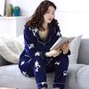 Women's Pajamas Set Warm Cartoon Leisure Women's Pajamas Set I Am Homewear Set