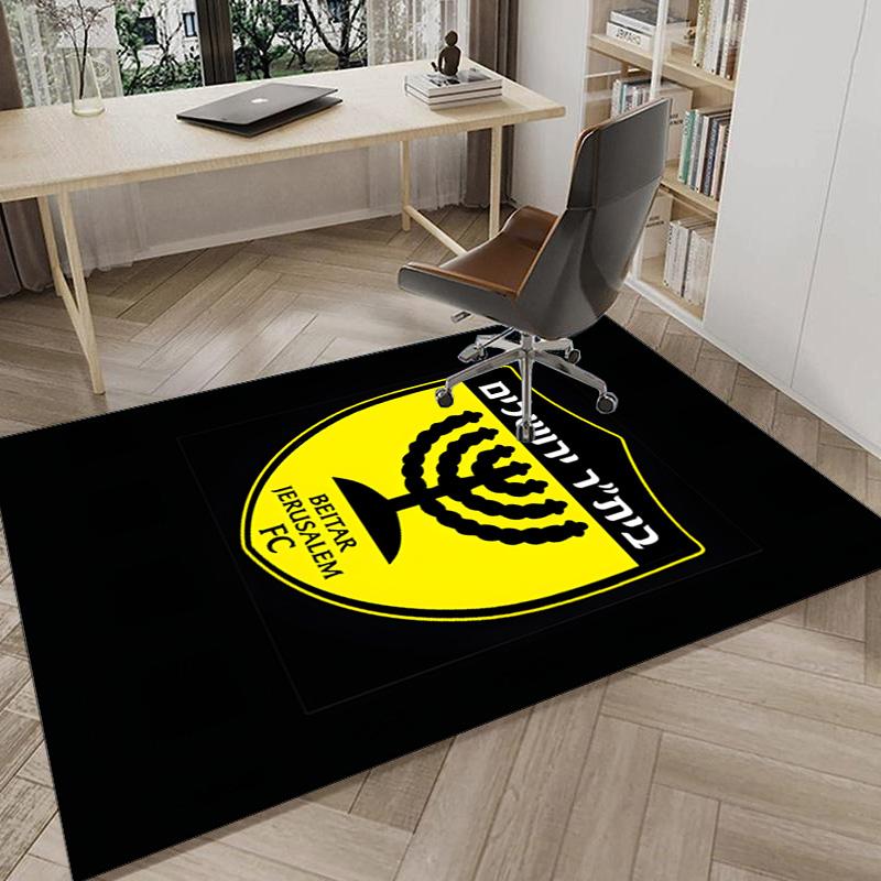 Beitar Football Club Printed Area Rug for Office, Chair Rug, Decorative Carpet Floor Mat, Large Size Fan gifts Christmas gifts