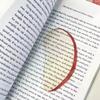 Креативная закладка в виде дольки яблока с имитацией, игривый дизайн, для фотосессий в Instagram, книжной фотографии, анимации, милая закладка для заметок