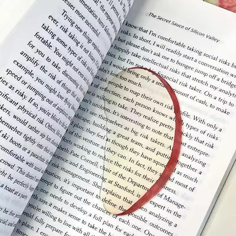 Creative Apple Slice Bookmark With Simulation Funny Design Sense For Ins Fixed Book Photography Cartoon Cute Note Bookmark