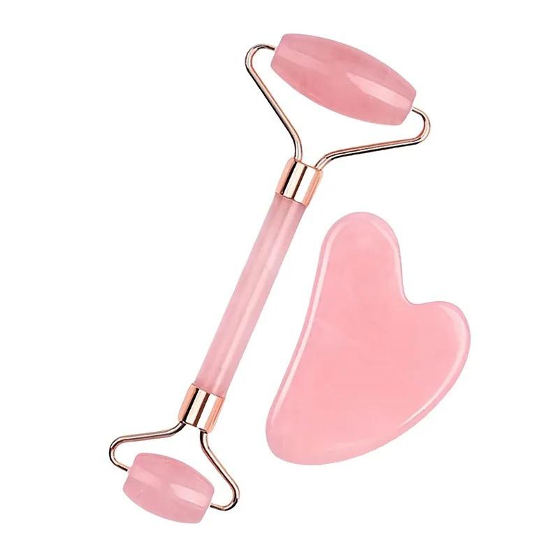 1pc/2pcs Guasha Scraper Facial Massager Gouache Scraper Face Massage Acupuncture Gua Sha Board Acupoint Eye Care SPA Detox Tool