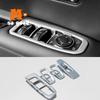 For Cadillac XT5 2016 17 18 19 Car Door Window Glass Lift Control Switch Panel Cover Trim Sticker Accessories ABS Chrome