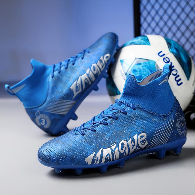 Fashion New Kids Soccer Boots Professional Training FT/AG Boots Men's Soccer Sneakers Youth Outdoor Comfortable Sports Training Shoes