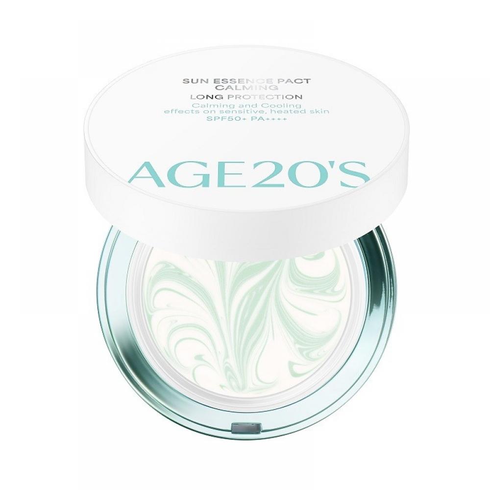 Age 20 S Sun eSSence Pact Calming Long Protection Original Item 12.5g +refill 12.5g
