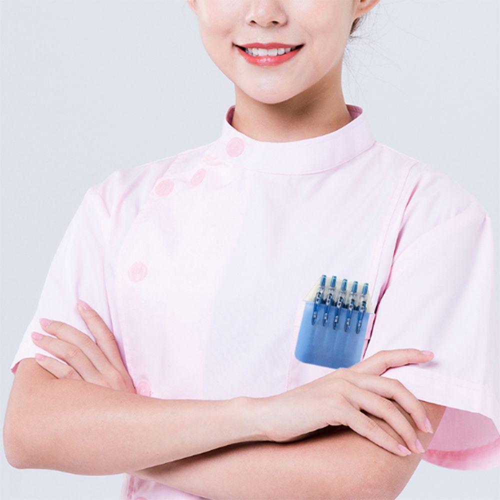 10Pcs/set Multi-color Nurse Pen Pocket Leak-Proof Pen Insert Pouch PVC Pencil Case Office