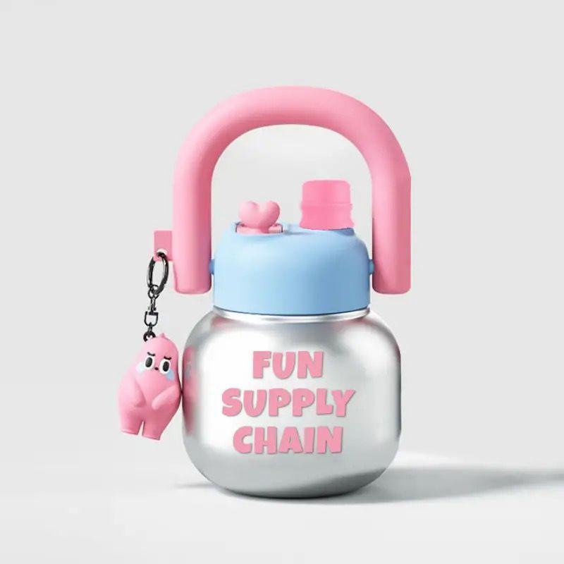 Portable Large-Capacity Cute Straw Cup for Girls