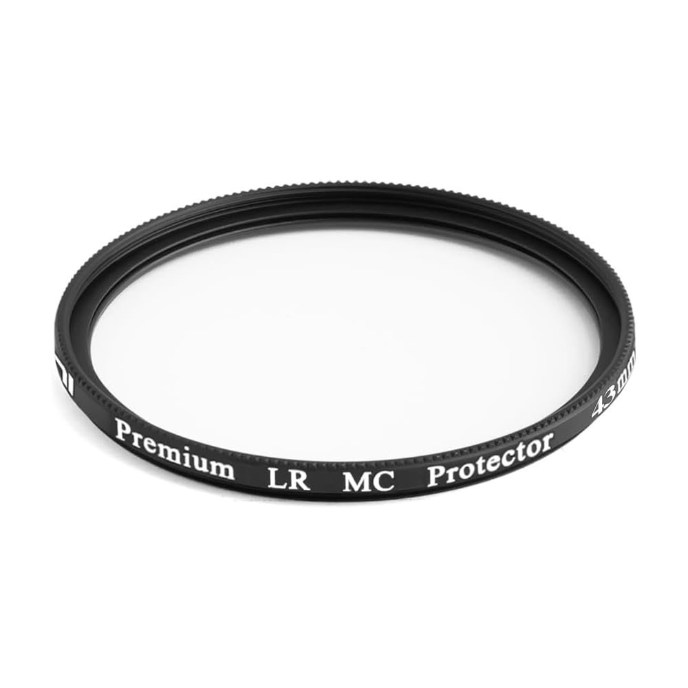 KANI 43mm Lens Protection Filter Premium LR MC Protector: Features super white glass, premium coating, 0.2% low reflection, slim frame, water-repellen